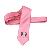 Kirby Game Cosplay Pink Necktie Outfits Halloween Carnival Costume Acccessories